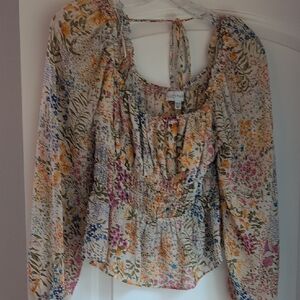 Lucy Paris Multicolor Floral Blouse